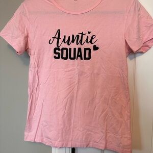 Pink 'Auntie Squad' T-Shirt